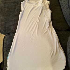PurComfy Sleeveless White Baby Sleep Sack